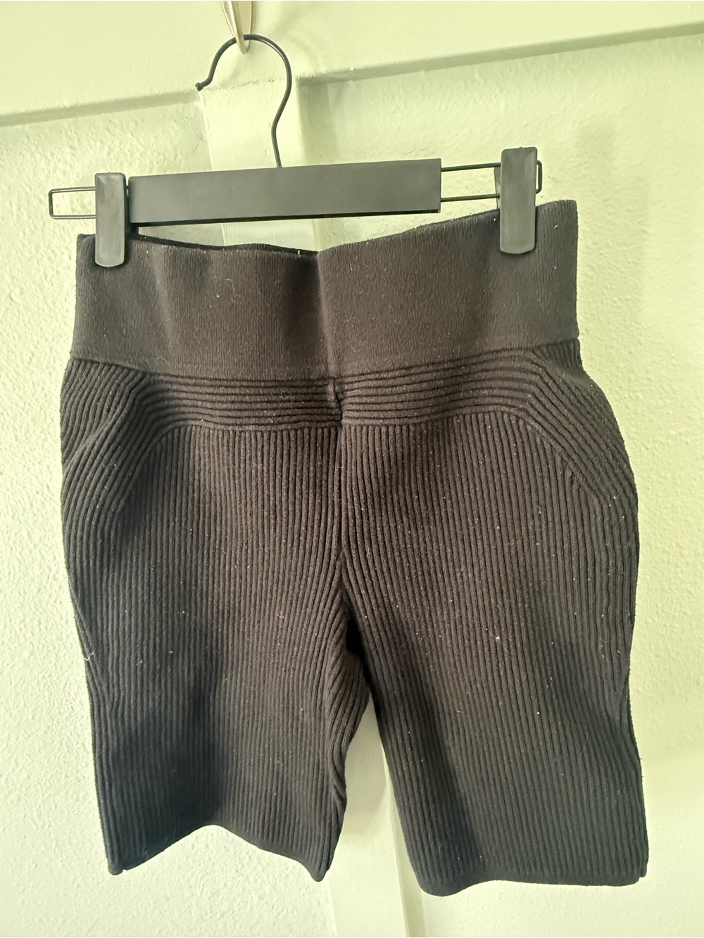 lululemon athletica Black Ribbed Bike Shorts